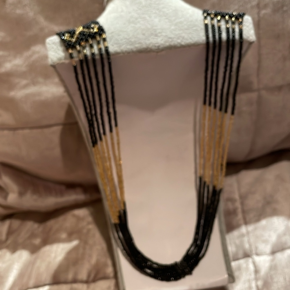 Native American Beaded Necklace 34” - Picture 5 of 10